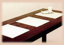 Tisch mit Materialmix aus der Tischlerei Müller in Mulda